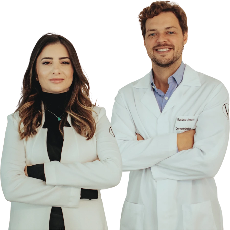 Dra. Dâmia e Dr. Gustavo, Vendramini Amorim Dermatologia